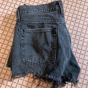 Levi Black Jean Shorts